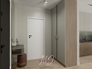 Przedpokój w stylu modern classic (Mieszkanie w Bielsku-Białej) - Hol / przedpokój, styl nowoczesny - zdjęcie od KJ Studio Projektowanie wnętrz