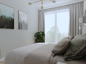 Nowoczesna sypialnia (Mieszkanie w Katowicach) - Sypialnia, styl nowoczesny - zdjęcie od KJ Studio Projektowanie wnętrz