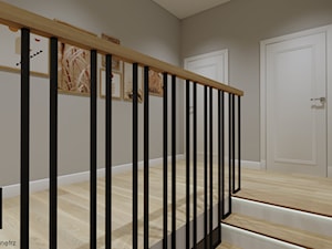 Dom w stylu skandynawskim - korytarz - Hol / przedpokój, styl skandynawski - zdjęcie od KJ Studio Projektowanie wnętrz