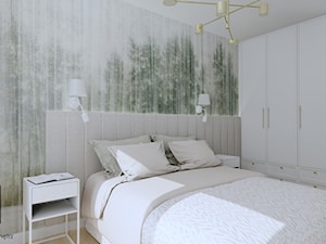 Nowoczesna sypialnia (Mieszkanie w Katowicach) - Sypialnia, styl nowoczesny - zdjęcie od KJ Studio Projektowanie wnętrz