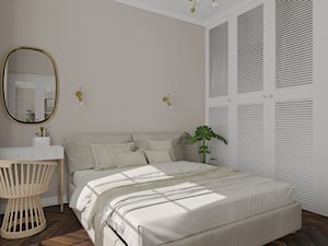 Salon i sypialnia w stylu francuskim - Sypialnia, styl vintage - zdjęcie od KJ Studio Projektowanie wnętrz