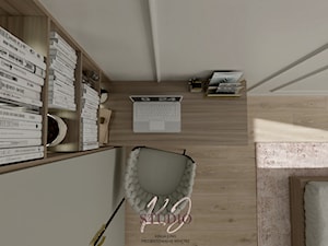Domowe biuro w stylu modern classic (Mieszkanie w Bielsku-Białej) - Biuro, styl nowoczesny - zdjęcie od KJ Studio Projektowanie wnętrz
