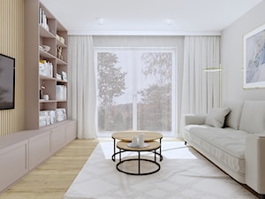 Mieszkanie w kobiecym stylu - Salon, styl nowoczesny - zdjęcie od KJ Studio Projektowanie wnętrz