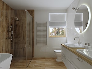 Łazienka w stylu klasycznym - Łazienka, styl tradycyjny - zdjęcie od KJ Studio Projektowanie wnętrz