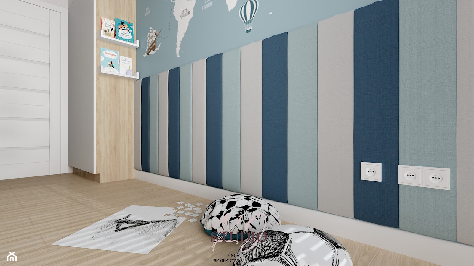 Pokój dla chłopca (Oświęcim) - Pokój dziecka, styl nowoczesny - zdjęcie od KJ Studio Projektowanie wnętrz - Homebook