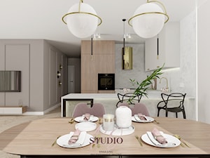 Elegancka kuchnia (mieszkanie w Bielsku-Białej) - Kuchnia, styl nowoczesny - zdjęcie od KJ Studio Projektowanie wnętrz