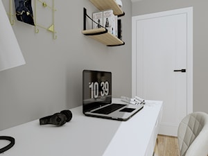 Domowe biuro w stylu skandynawskim - Biuro, styl skandynawski - zdjęcie od KJ Studio Projektowanie wnętrz