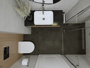 Łazienka z prysznicem - Łazienka, styl nowoczesny - zdjęcie od KJ Studio Projektowanie wnętrz
