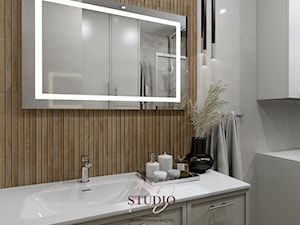 Łazienka w bloku (Oświęcim) - Łazienka, styl nowoczesny - zdjęcie od KJ Studio Projektowanie wnętrz