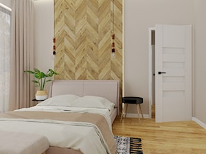 Sypialnia w domu jednorodzinnym - Sypialnia, styl nowoczesny - zdjęcie od KJ Studio Projektowanie wnętrz