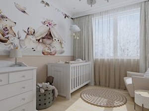 Pokój dziecięcy z brzoskwiniowym akcentem - Pokój dziecka, styl tradycyjny - zdjęcie od KJ Studio Projektowanie wnętrz