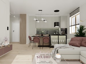 Salon w stylu modern classic (Mieszkanie w Bielsku-Białej) - Salon, styl nowoczesny - zdjęcie od KJ Studio Projektowanie wnętrz