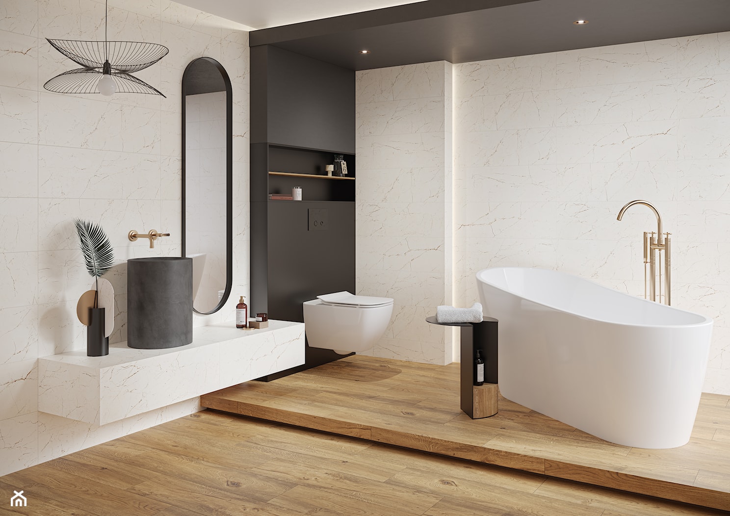 ALCAMO - Średnia łazienka, styl glamour - zdjęcie od Opoczno - Homebook