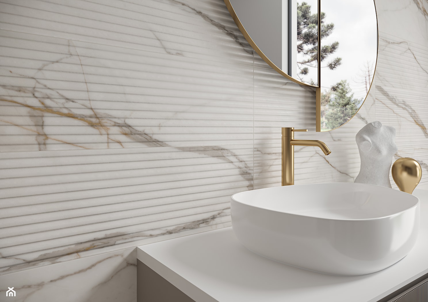 CRISTALLO - Średnia łazienka z oknem, styl tradycyjny - zdjęcie od Opoczno - Homebook