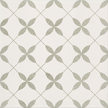 Patchwork Clover Grey Pattern