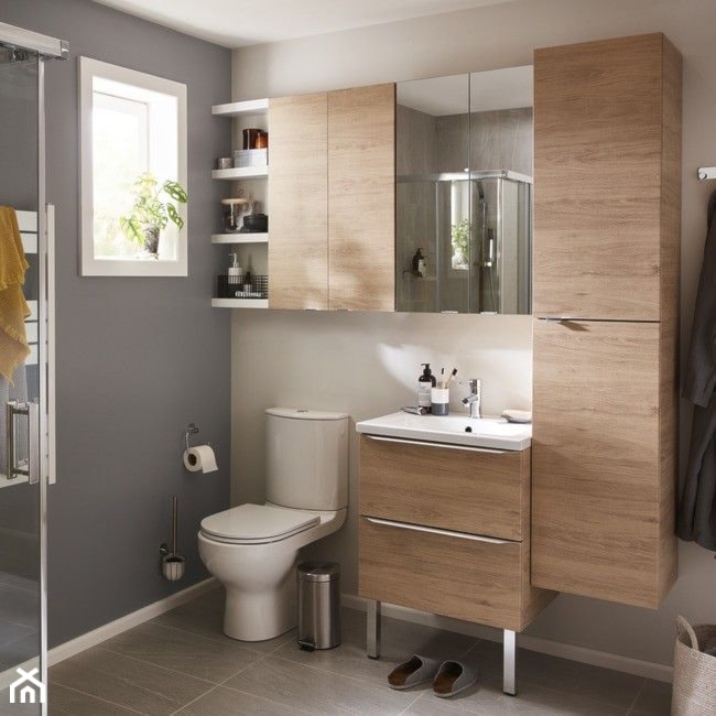 Łazienka - Średnia łazienka z oknem, styl tradycyjny - zdjęcie od Castorama - Homebook