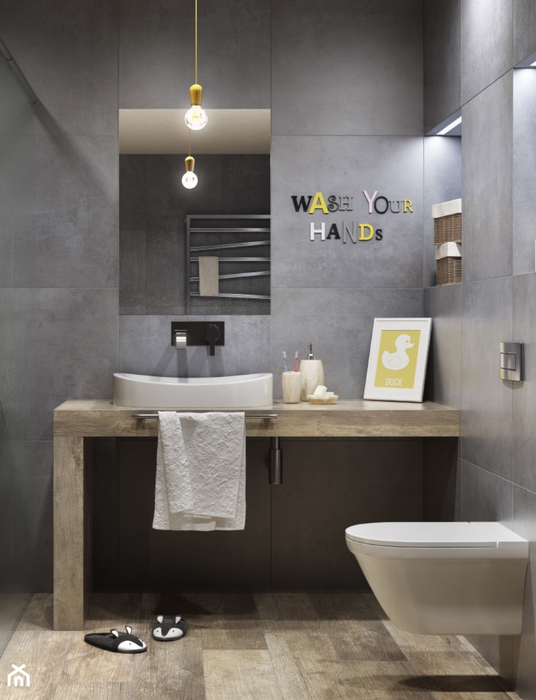 Łazienka - Średnia bez okna łazienka, styl minimalistyczny - zdjęcie od Castorama - Homebook