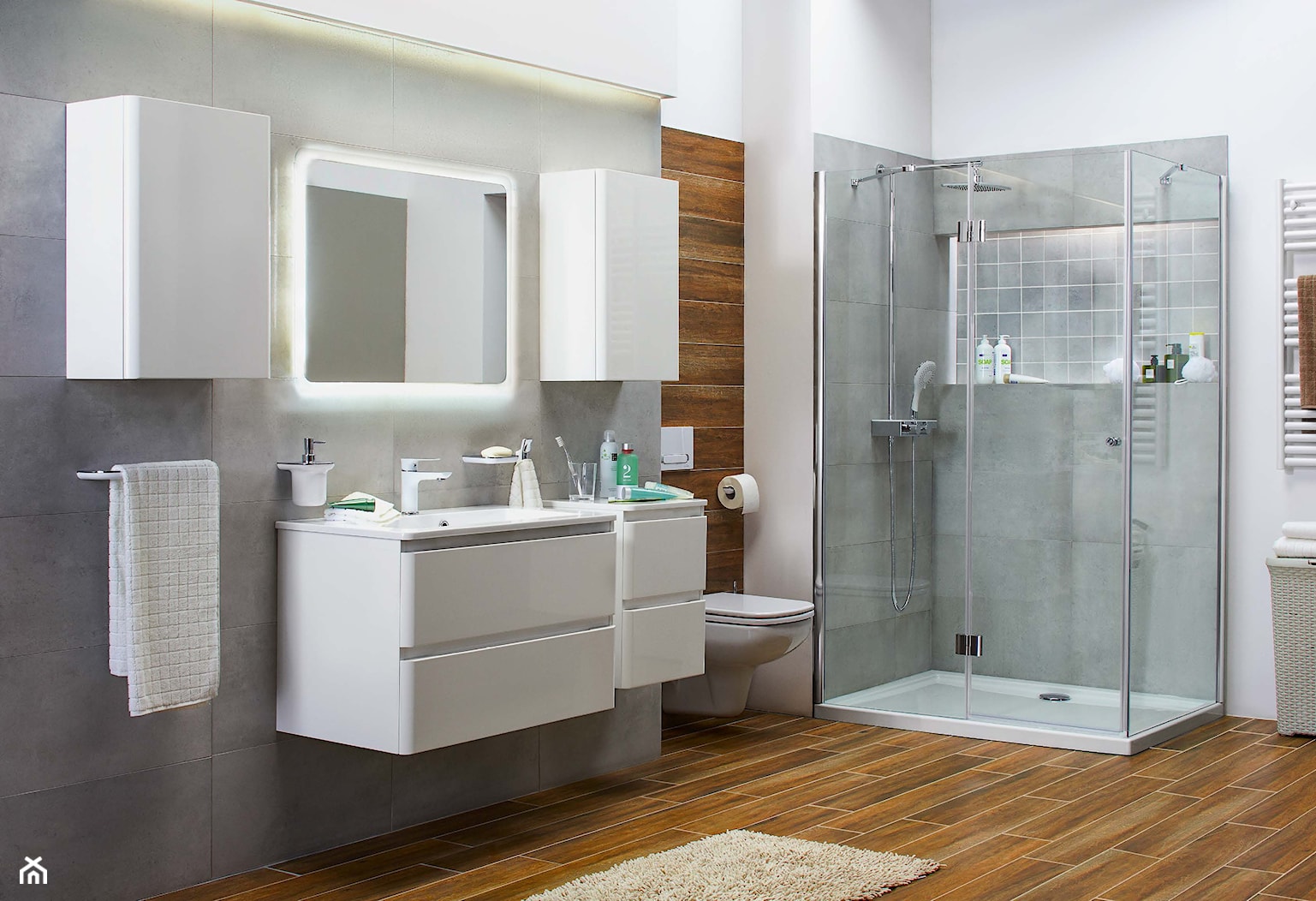Łazienka - Duża łazienka, styl nowoczesny - zdjęcie od Castorama - Homebook
