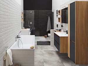 Łazienka - Duża bez okna łazienka, styl nowoczesny - zdjęcie od Castorama