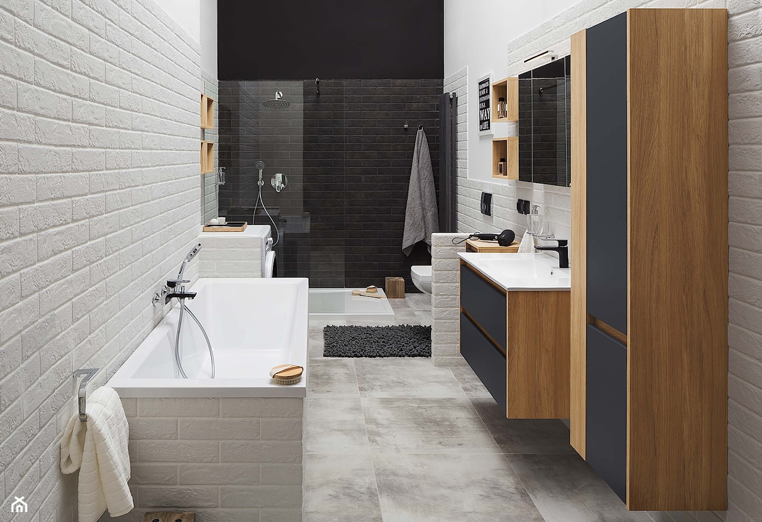 Łazienka - Duża bez okna łazienka, styl nowoczesny - zdjęcie od Castorama - Homebook