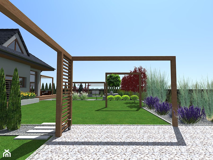 Ogród, styl nowoczesny - zdjęcie od FLORI-ARCH Ogrody, Projekty Opolskie