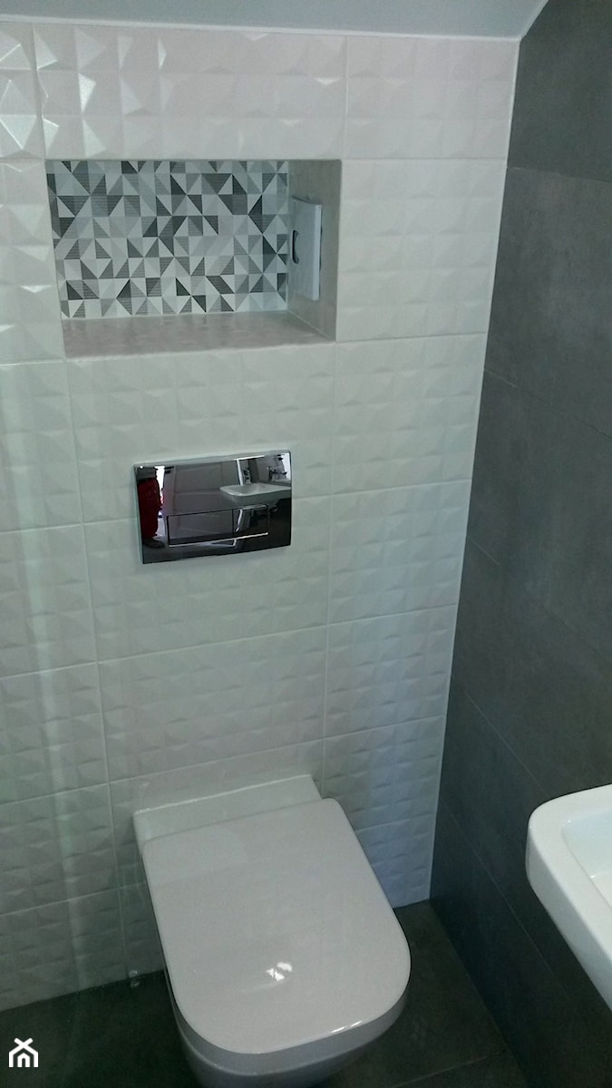 WC dla gości - Łazienka, styl nowoczesny - zdjęcie od Monika Dobrzeniecka 3