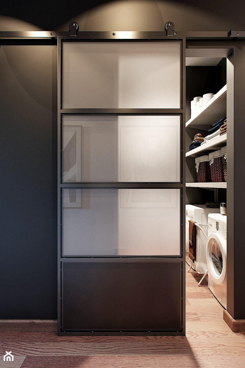 Drzwi przesuwne Atelier w nowoczesnym apartamencie - Hol / przedpokój, styl nowoczesny - zdjęcie od Drzwi Przesuwne i Systemy Przesuwne RENO