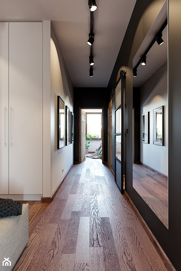 Drzwi przesuwne Atelier w nowoczesnym apartamencie - Hol / przedpokój, styl nowoczesny - zdjęcie od Drzwi Przesuwne i Systemy Przesuwne RENO - Homebook