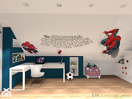 Aranżacje wnętrz - Pokój dziecka: Pokoik dla fana Spidermana - MKsmartstudio. Przeglądaj, dodawaj i zapisuj najlepsze zdjęcia, pomysły i inspiracje designerskie. W bazie mamy już prawie milion fotografii!