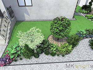 Ogród nowoczesny- ''Bukszpanowy i nie tylko'' - Ogród, styl nowoczesny - zdjęcie od MKsmartstudio