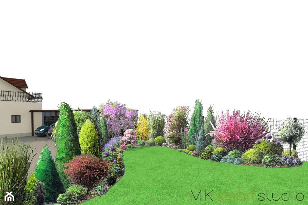 Falista moc kolorów - Ogród, styl nowoczesny - zdjęcie od MKsmartstudio - Homebook