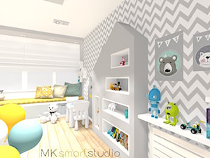 Aranżacja pokoju dla 3 letniego chłopca w stylu skandynawskim - Pokój dziecka, styl skandynawski - zdjęcie od MKsmartstudio