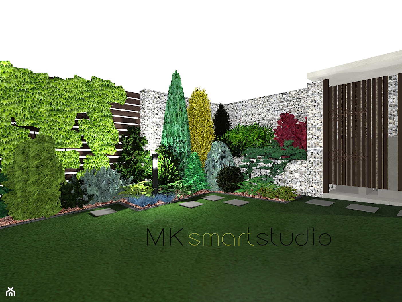 Projekt nowoczesnego ogrodu w Libertowie w Krakowie - Ogród, styl nowoczesny - zdjęcie od MKsmartstudio - Homebook