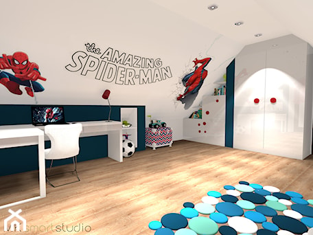 Aranżacje wnętrz - Pokój dziecka: Pokoik dla fana Spidermana - MKsmartstudio. Przeglądaj, dodawaj i zapisuj najlepsze zdjęcia, pomysły i inspiracje designerskie. W bazie mamy już prawie milion fotografii!