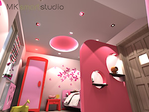 Różowy pokój małej księżniczki - Pokój dziecka, styl nowoczesny - zdjęcie od MKsmartstudio