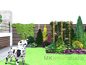 Projekt nowoczesnego ogrodu w Libertowie w Krakowie - Ogród, styl nowoczesny - zdjęcie od MKsmartstudio