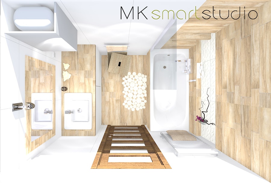 Wizualizacja łazienki - zdjęcie od MKsmartstudio