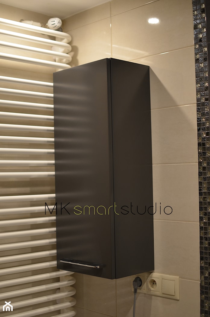 Od projektu do realizacji szarej nowoczesnej łazienki - Łazienka, styl nowoczesny - zdjęcie od MKsmartstudio - Homebook