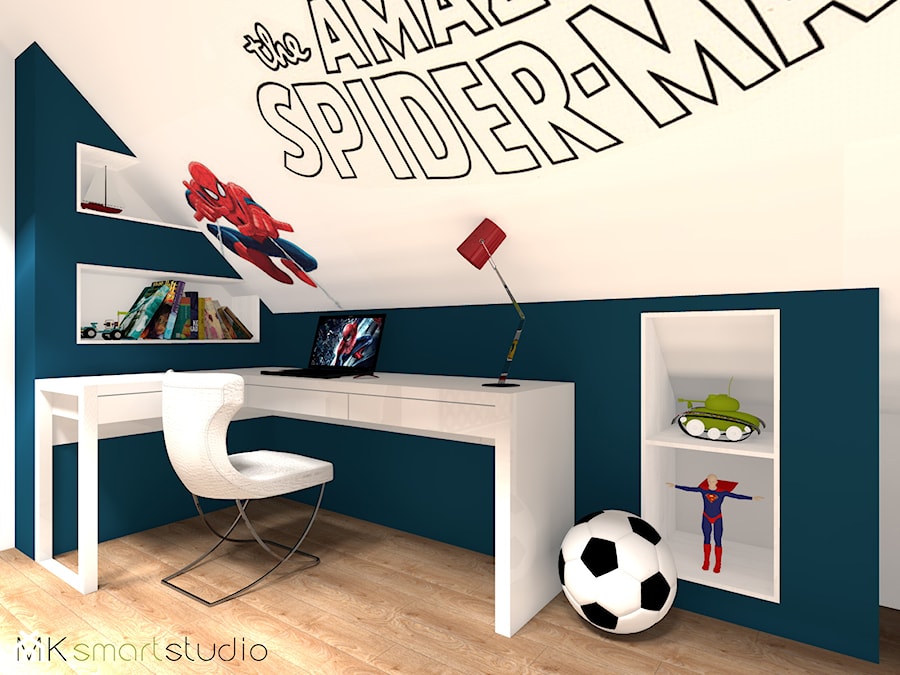 Pokoik dla fana Spidermana - zdjęcie od MKsmartstudio