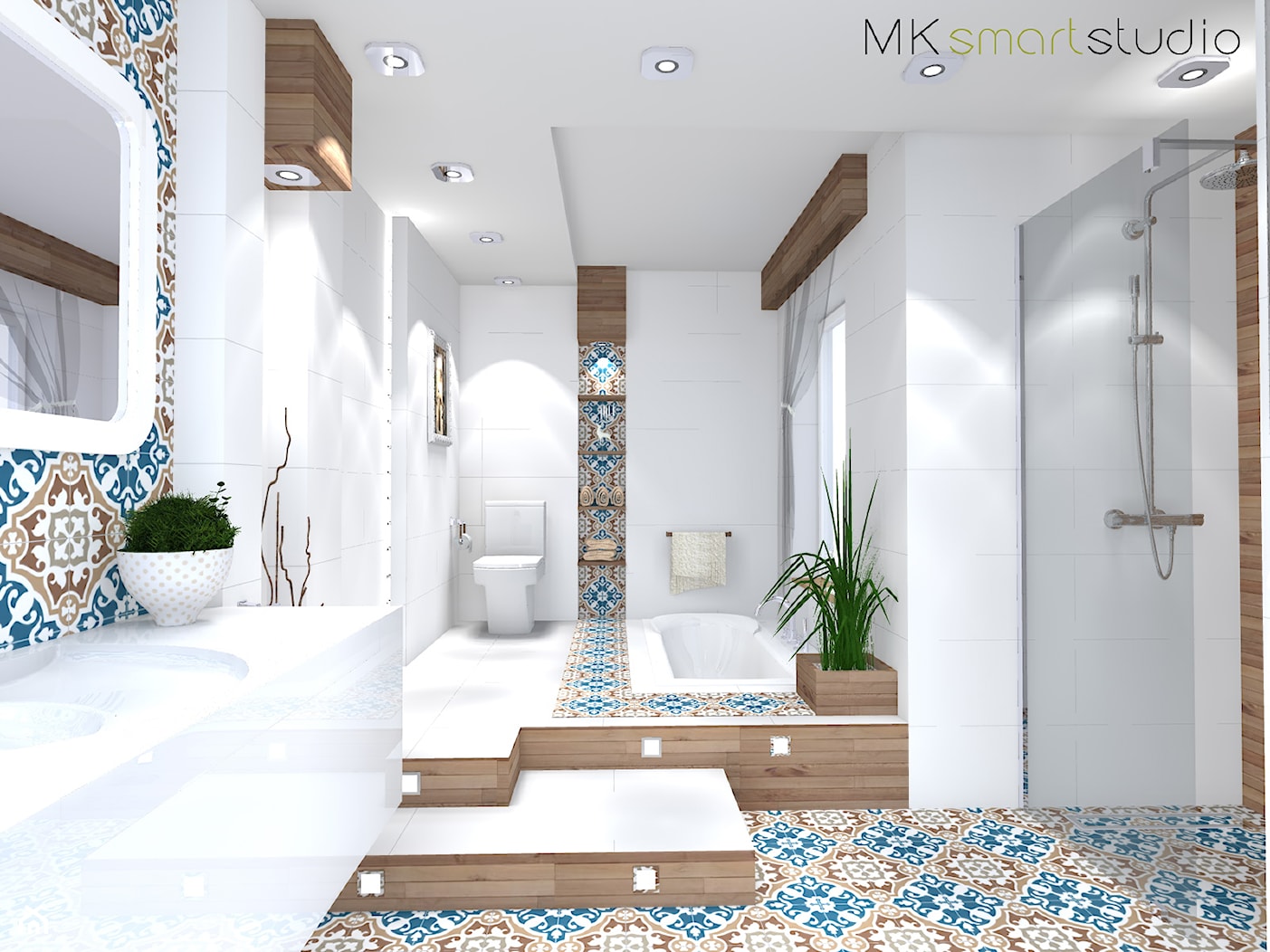Hiszpańska łazienka - zdjęcie od MKsmartstudio - Homebook