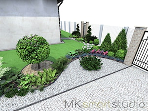 Ogród nowoczesny- ''Bukszpanowy i nie tylko'' - Ogród, styl nowoczesny - zdjęcie od MKsmartstudio