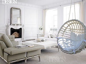 Wiklinowy fotel bujany - kula - zdjęcie od Modern Art & Design