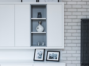 Naturalnie Nowocześnie - Mały biały salon, styl skandynawski - zdjęcie od AAW studio