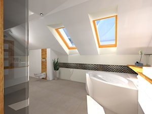 łazienka poddasze - Łazienka, styl nowoczesny - zdjęcie od StudioAdapt