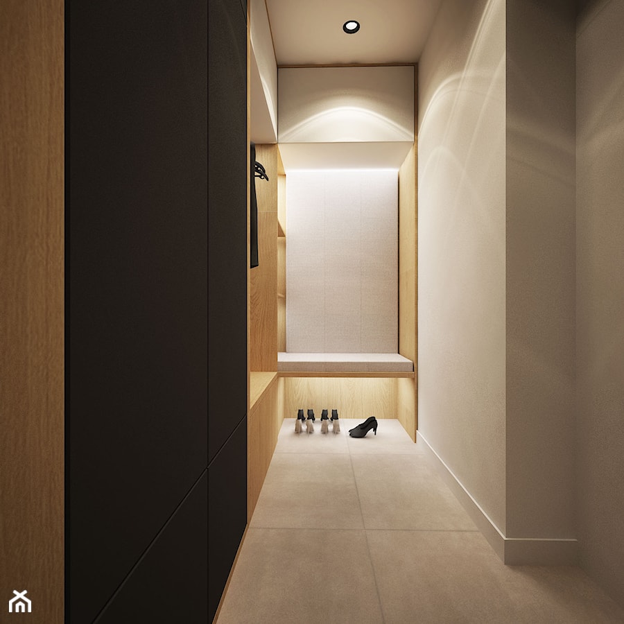 dom świerkowy - Garderoba, styl minimalistyczny - zdjęcie od archi.GO! pracownia projektowa