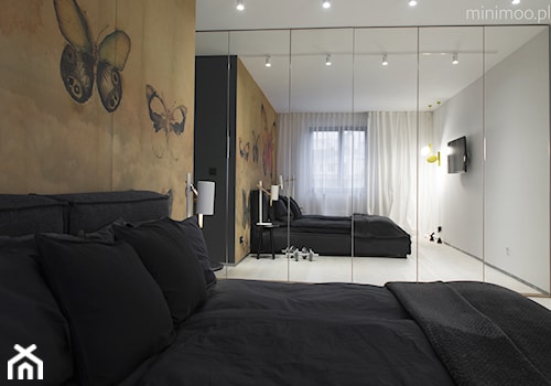 Apartament w Krakowie 2 - Sypialnia, styl nowoczesny - zdjęcie od MINIMOO Architektura Wnętrz
