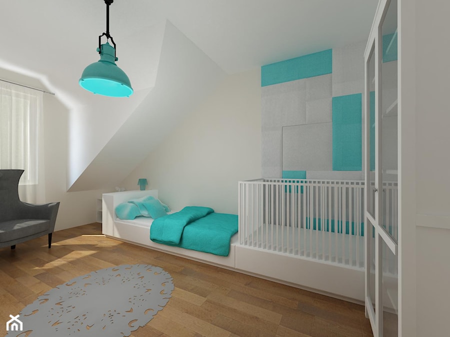 projekt domu jednorodzinnego - Pokój dziecka, styl skandynawski - zdjęcie od MooNooDesign