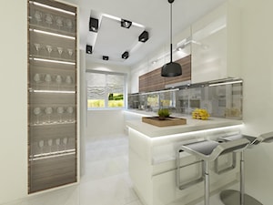projekt domu pod Warszawą - Kuchnia, styl nowoczesny - zdjęcie od MooNooDesign
