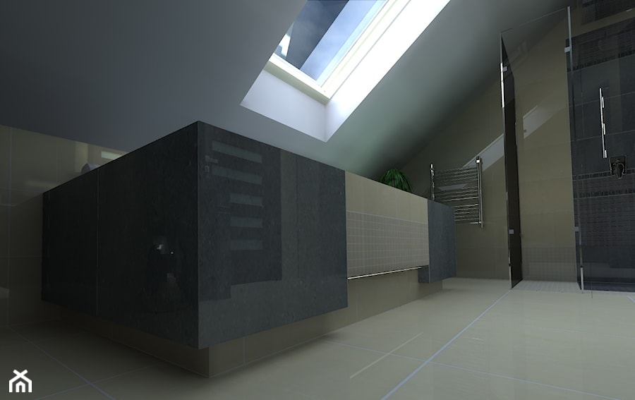 łazienka na poddaszu - Łazienka, styl nowoczesny - zdjęcie od katarzyna-heydrich