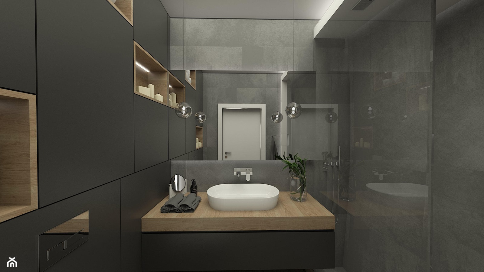 Luksusowe wnętrza - Mała bez okna łazienka, styl tradycyjny - zdjęcie od EMC&partners - Homebook